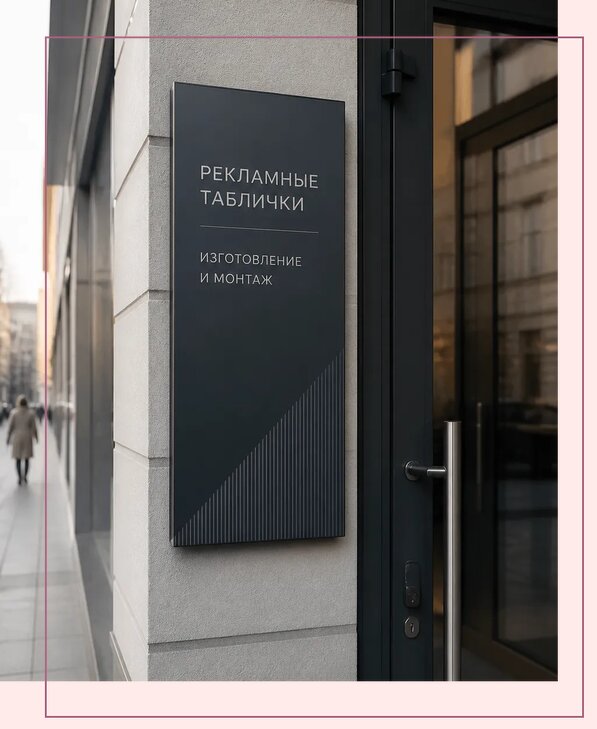 Рекламные таблички в Майкопе по цене от 4549 р. | Аванза-Мкп