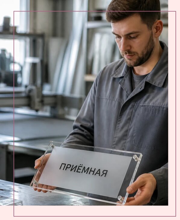 Таблички из оргстекла на заказ в Майкопе от 3943 р. | Аванза-Мкп